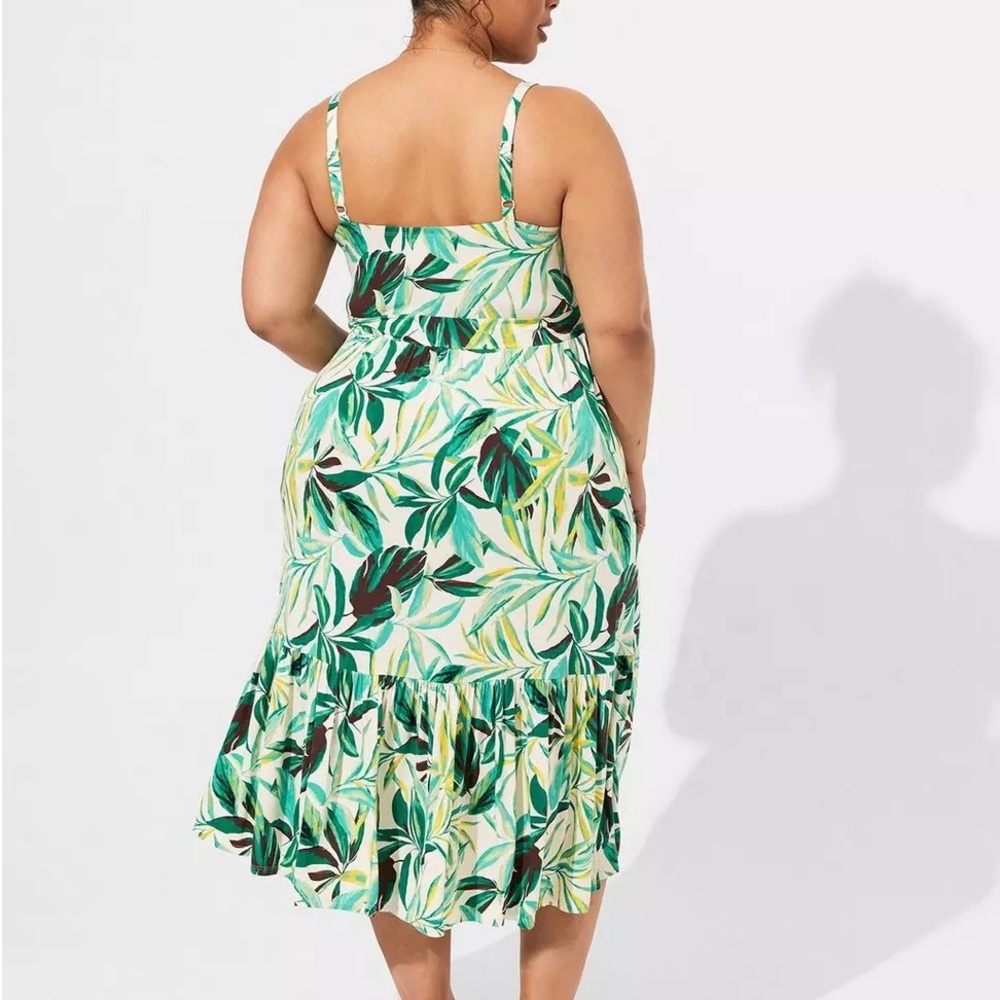 NWT Torrid Super Soft Tropical Print Midi Dress - Torrid Size 3 (22-24, 3X) - Picture 4 of 16